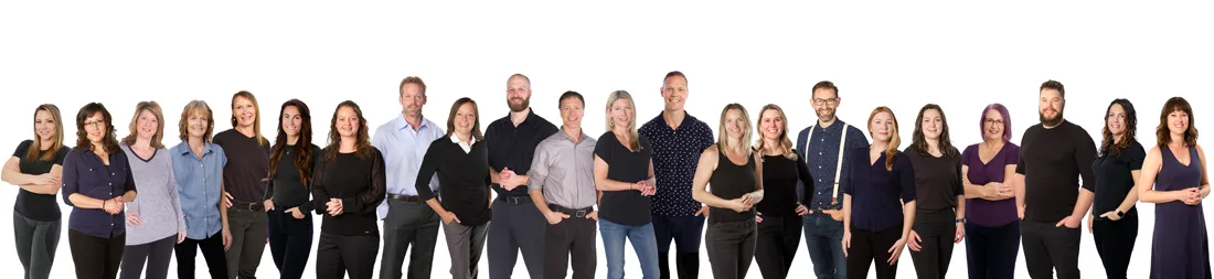 Chiropractor Vernon BC Elliot Lysyk With Entire Team October 2024